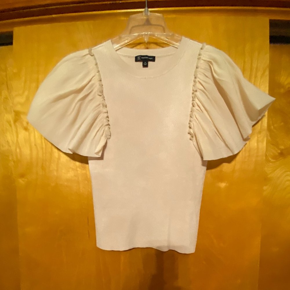 INC Ruffle Sleeve Knit Top